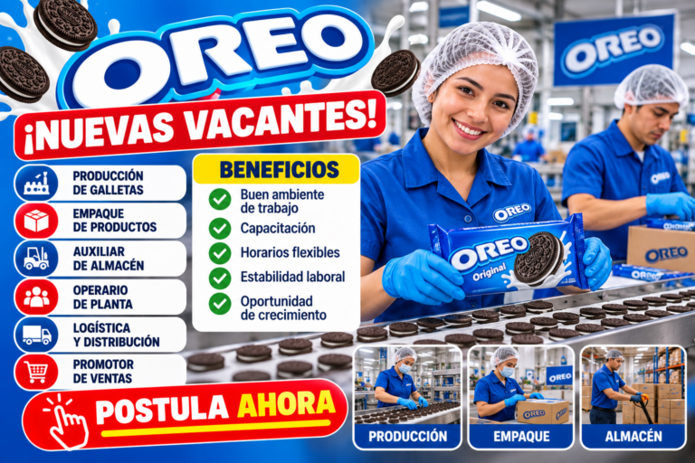 Trabajar en Oreo: puestos, funciones, requisitos y cómo postular