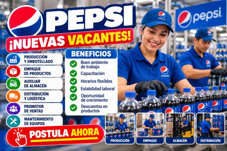 Trabajar en Pepsi: puestos, funciones, requisitos y cómo postular